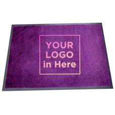 Custom Logo Nylon Printed Rubber Floor Carpet Entrance Mat For Door