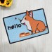 custom non slip waterproof 3d printed cute pet doormats